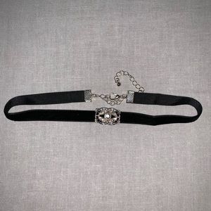 Black choker necklace